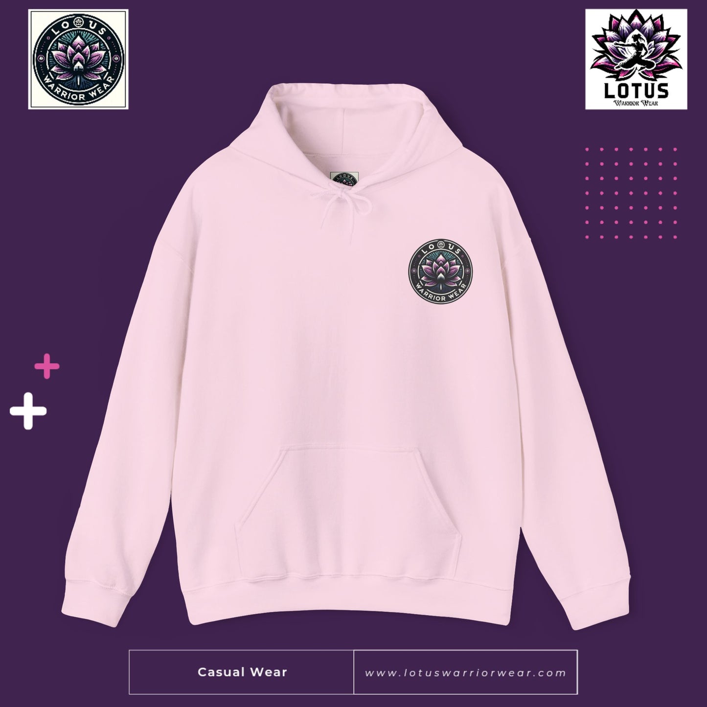 Lotus Warrior Logo Hoodie