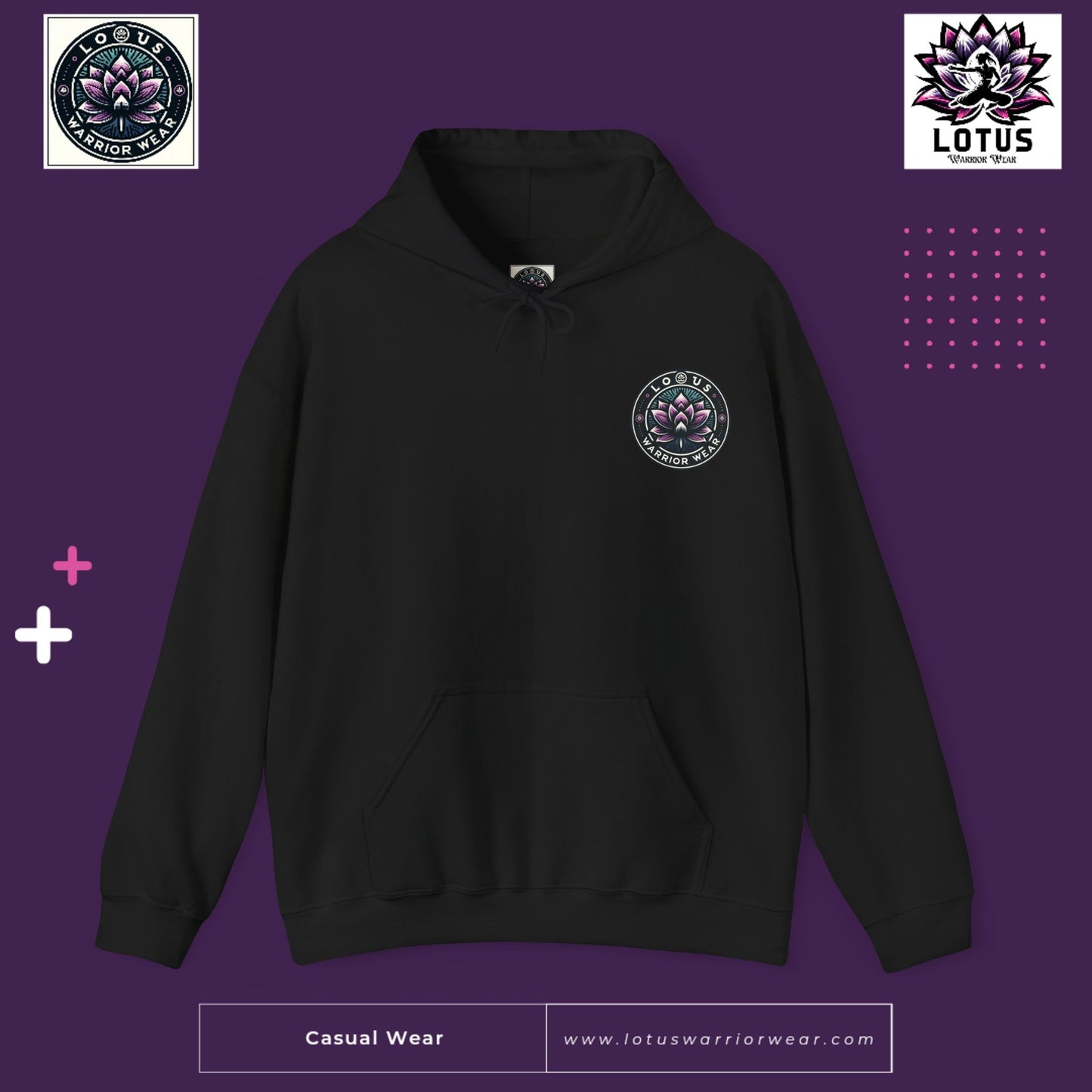 Lotus Warrior Logo Hoodie