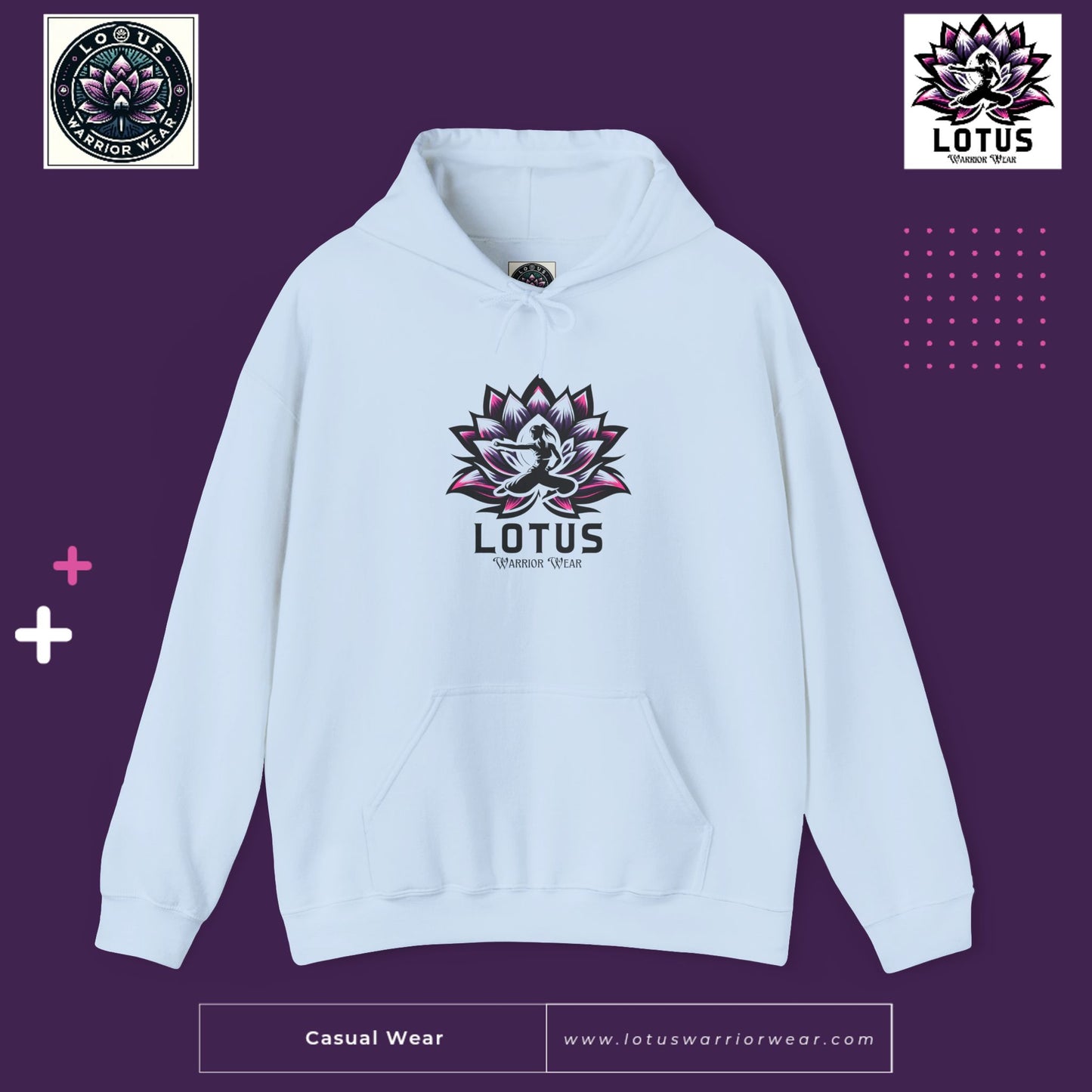 Womens Lotus Silhoutte Hooded Sweatshirt