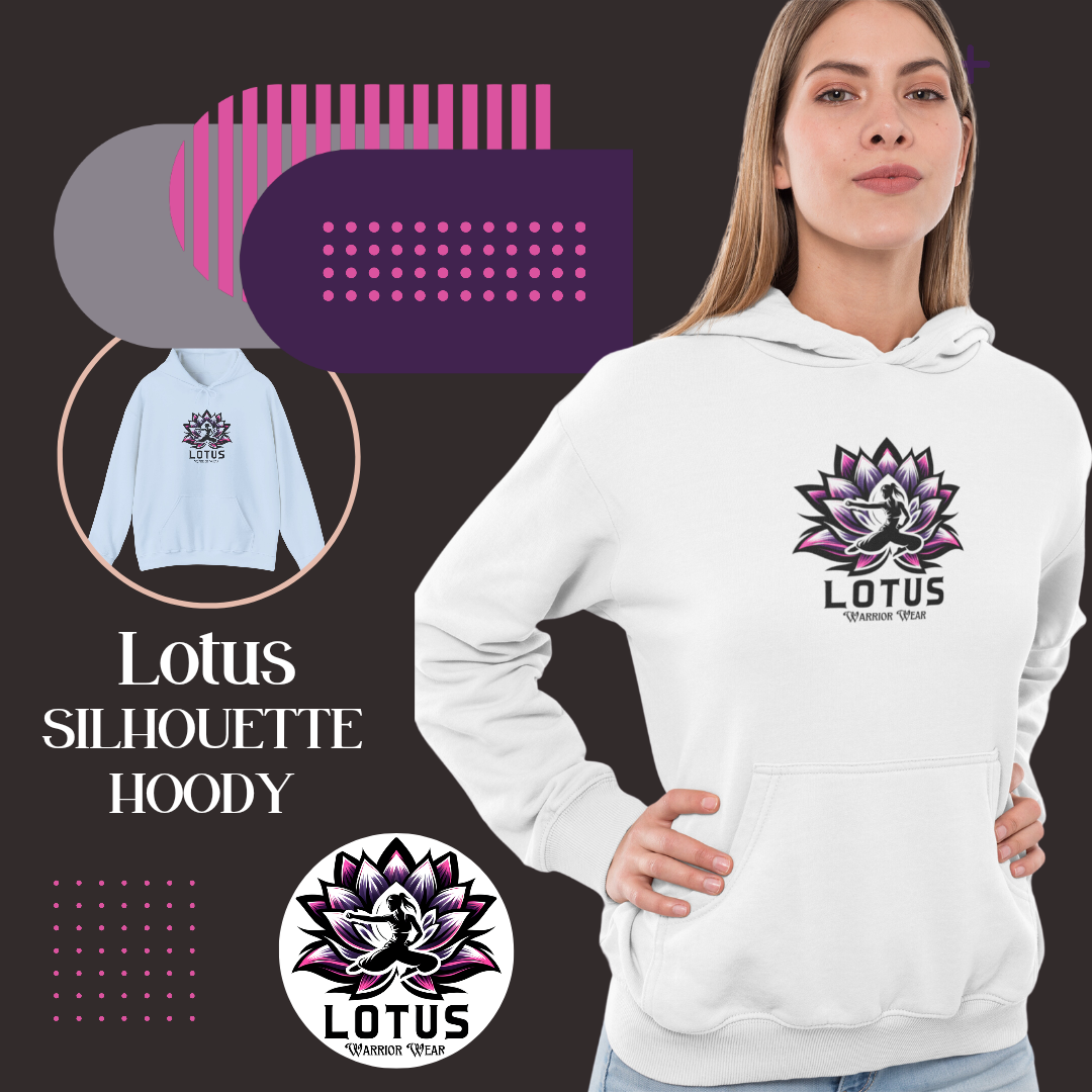 Womens Lotus Silhoutte Hooded Sweatshirt