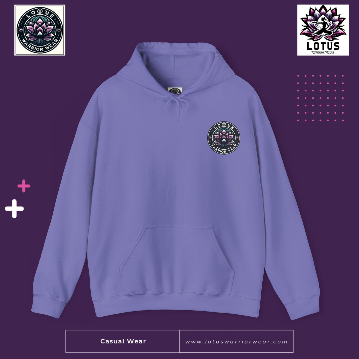 Lotus Warrior Logo Hoodie