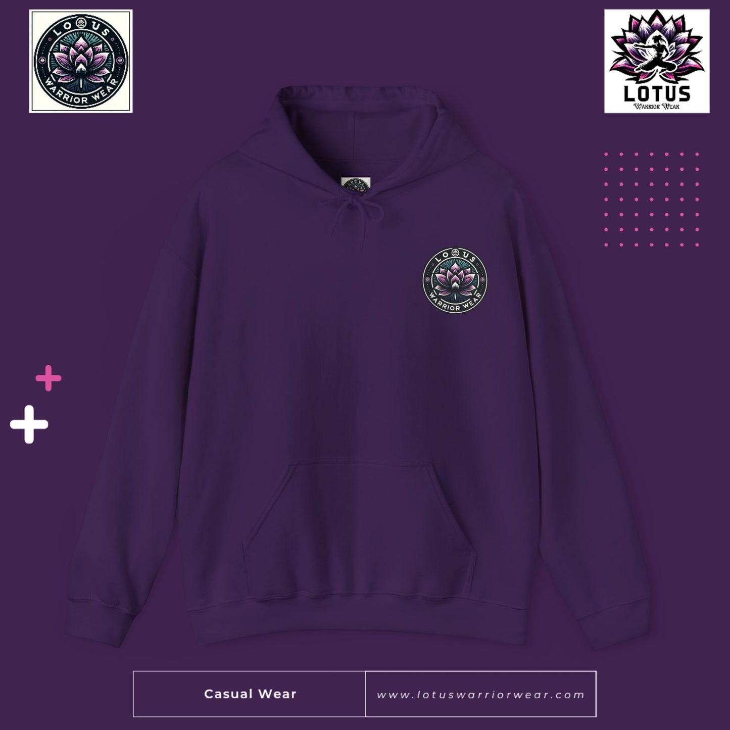 Lotus Warrior Logo Hoodie
