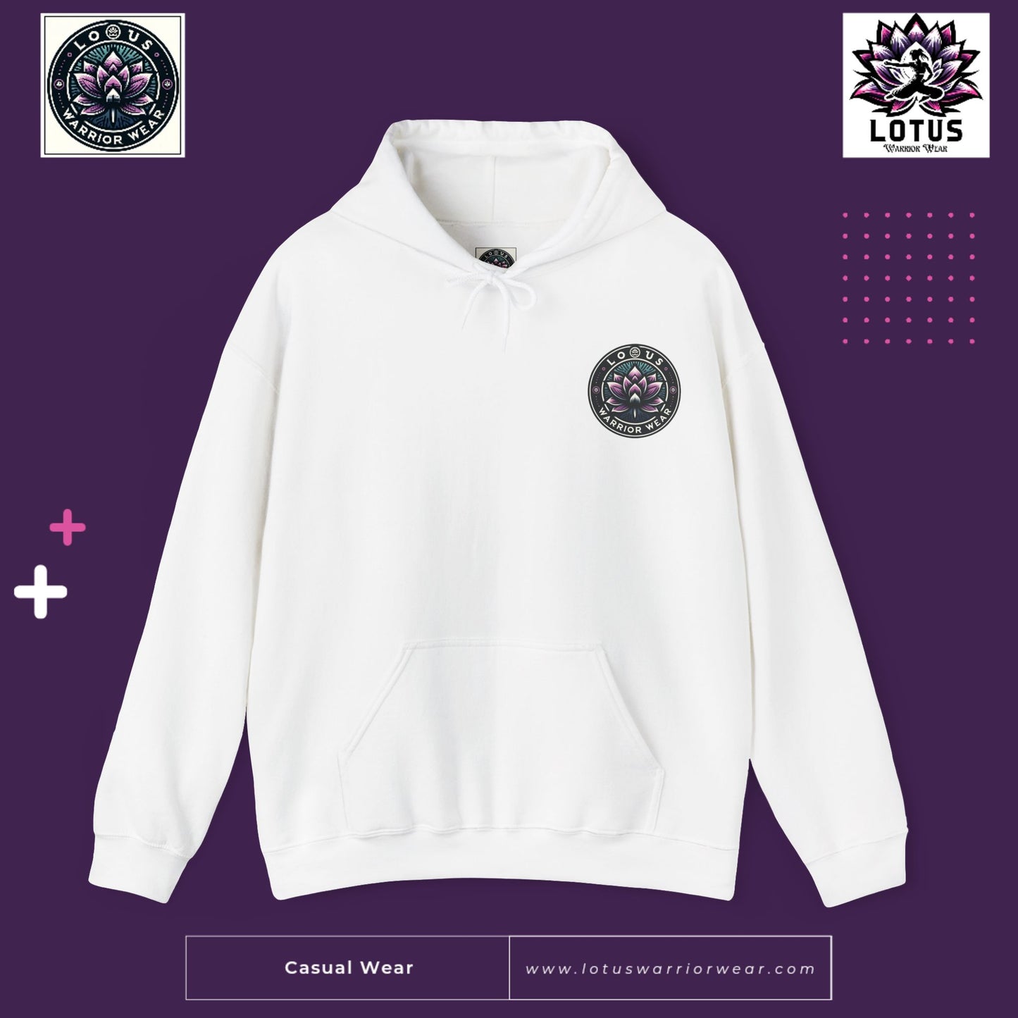 Lotus Warrior Logo Hoodie