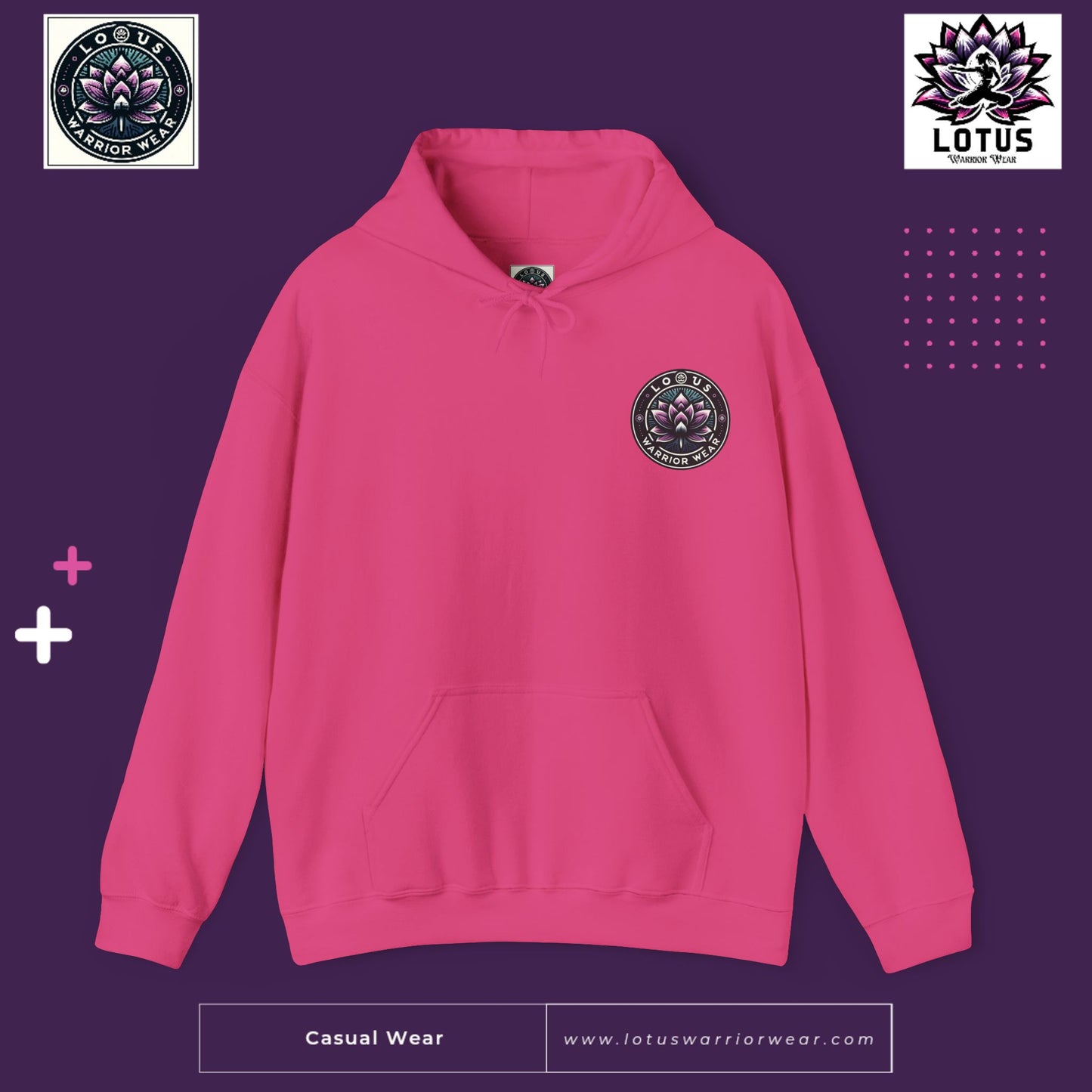 Lotus Warrior Logo Hoodie