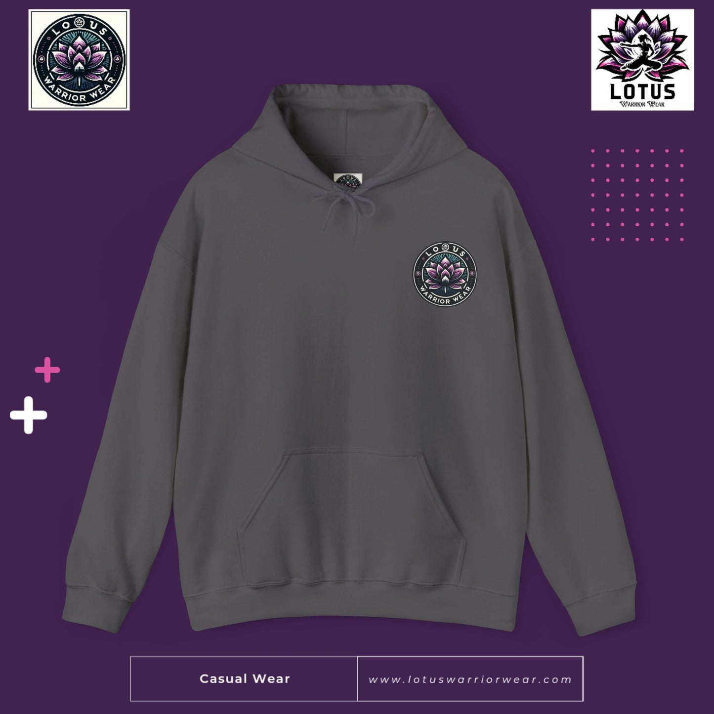 Lotus Warrior Logo Hoodie