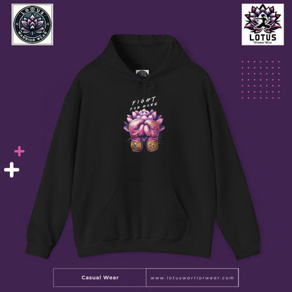 Fight For More Womens Gloves Hoodie