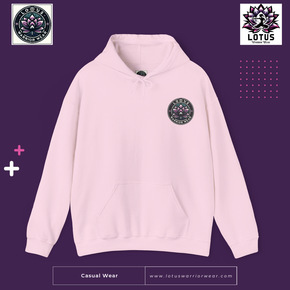 Lotus Warrior Brand Logo Hoodie