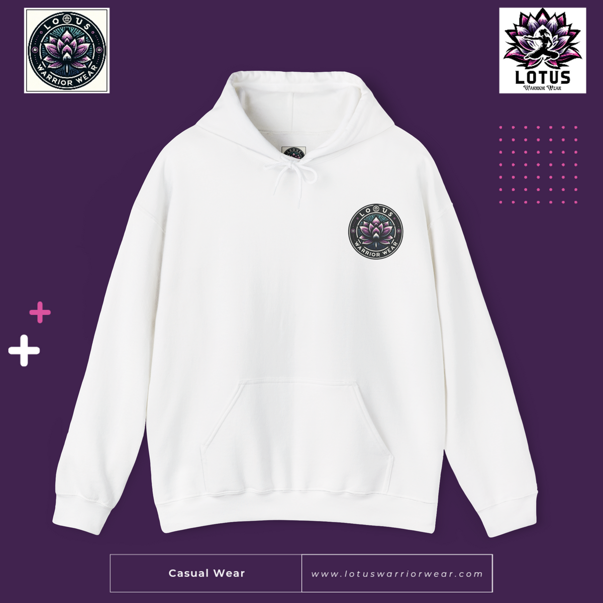 Lotus Warrior Brand Logo Hoodie