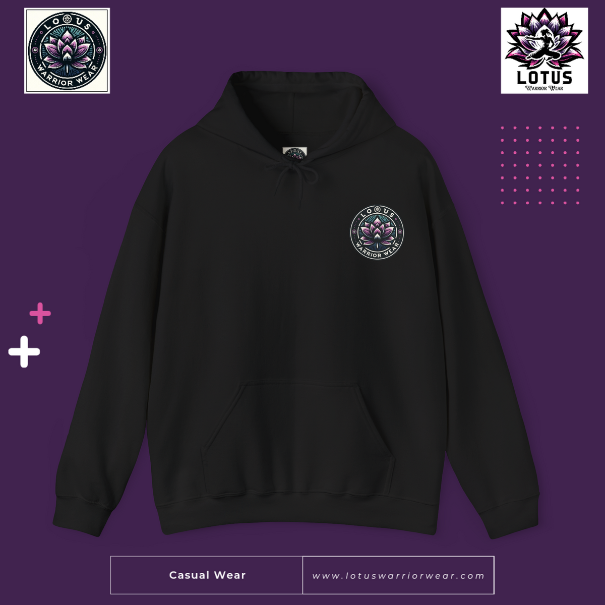 Lotus Warrior Brand Logo Hoodie